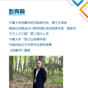历史专家 | 彭向前